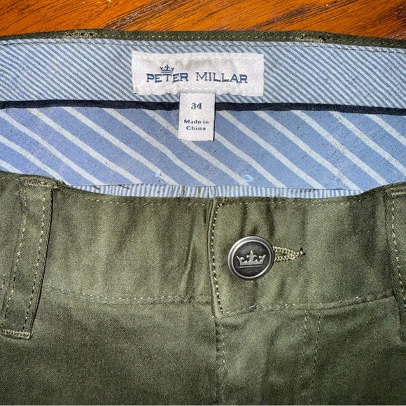 Peter Millar Crown Men’s Ultimate Sateen Five-Pocket Pant in Dark Olive - Picture 8 of 15
